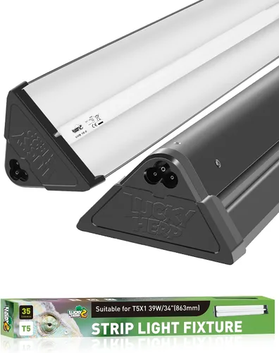 Miniatura 10 de LUCKY HERP T8 - Kit combinado de lámpara para reptiles de 15 W (nueva actualización), lámpara de reptil UVB con tubo fluorescente Desert UVB 10.0