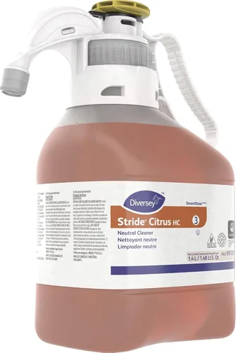 Miniatura 3 de Diversey Limpiador neutro Stride Citrus HC, 47.3 onzas, caja de 2 botellas