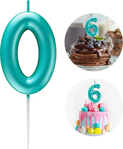 Miniatura 14 de Velas número 2 arcoíris con número 3D de feliz cumpleaños para decoración de fiesta de pastel de cumpleaños, suministros de celebración