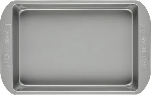 Miniatura 11 de Farberware Bandeja antiadherente para hornear con tapa, molde antiadherente para pasteles con tapa, rectangular, 9 x 13 pulgadas, color gris