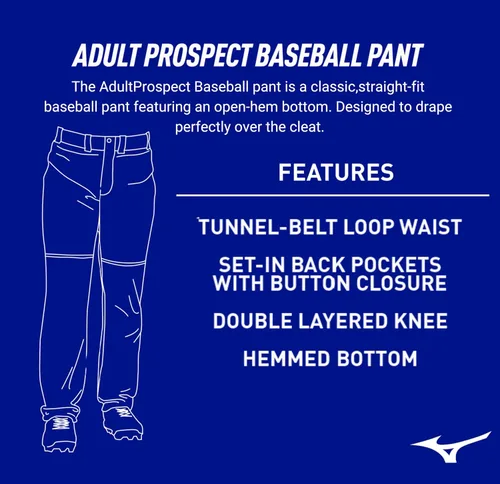 Miniatura 7 de Mizuno Pantalón de béisbol tejido profesional para hombre
