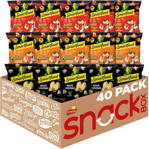 Miniatura 9 de Smartfood White Cheddar - Palomitas de maíz, sabor queso cheddar blanco, 0.625 onzas (paquete de 40)