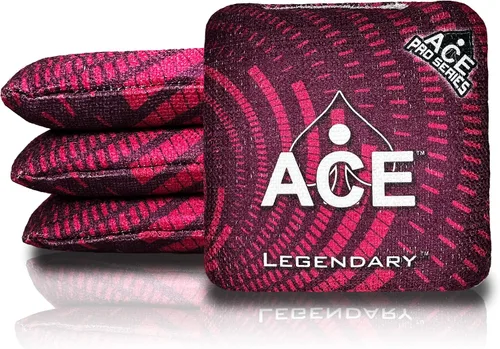 Miniatura 25 de Legendario Bolsos Cornhole ACE Pro + Kits PRO De doble lado, resbaladizos y pegajosos para todo clima Bolsa de descanso opcional y estuche