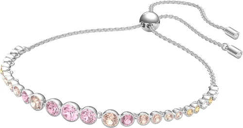Swarovski Emily - Colección de joyas de pulseras de tenis, cristales transparentes, cristales azules, cristales rosas (exclusivo de Tienda), cristal