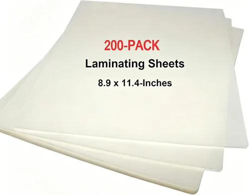 Miniatura 8 de MPRT Hojas de laminación, bolsas de laminación térmica transparentes de 3 mil, 8.9 x 11.4 pulgadas, hojas laminadas de papel para laminador, paquete