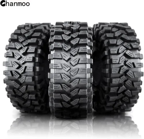 Miniatura 6 de 1.9 RC Crawler Neumáticos de 4.724 in con inserto de espuma de goma blanda escala 1/10 neumáticos para Traxxas TRX4 Axial SCX10 SCX10 II RC4WD D90
