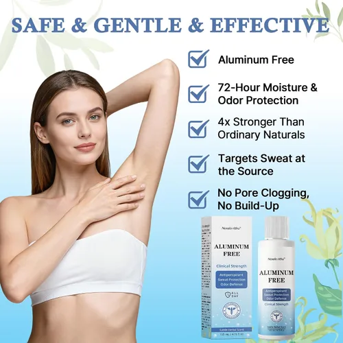 Miniatura 3 de Antitranspirante sin aluminio para hombres y mujeres Desodorante natural para pieles sensibles Protección 72H contra el sudor y el olor