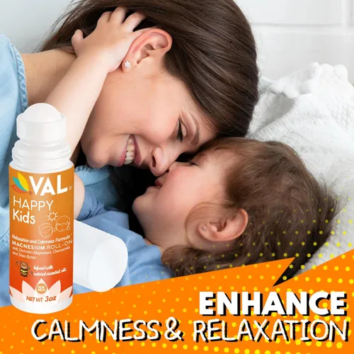 Miniatura 6 de VAL Roll-On de magnesio para niños Cloruro de magnesio Zechstein suave Relajación para el día y la hora de dormir Apoyo para la calma