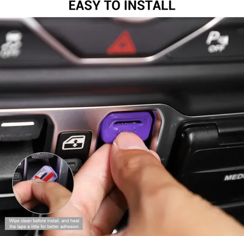 Miniatura 6 de Jimen Compatible con Jeep Wrangler JL JLU 2018-2023 y Jeep Gladiator JT 2020-2023, 4 piezas de cubierta de interruptor de botón de ventana