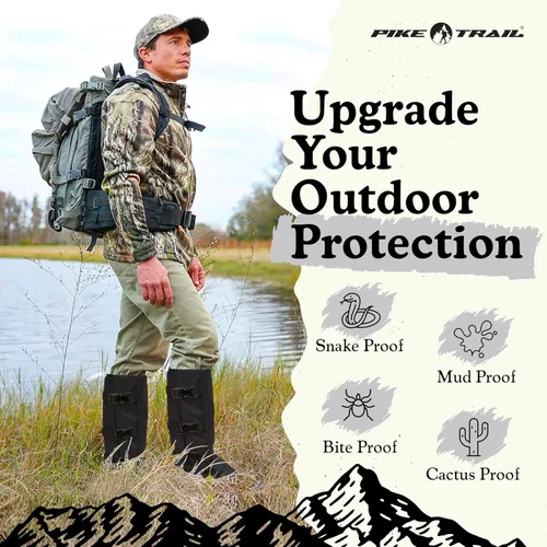 Miniatura 5 de Pike Trail Polainas de pierna de serpiente: protección de alto rendimiento para excursionistas y cazadores - Impermeable, protección contra