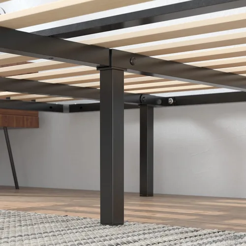 Miniatura 7 de Base inteligente MyEuro de Sleep Master. Soporte de colchón de tablillas de madera, Acero, Negro