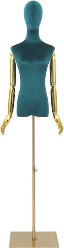 Miniatura 11 de Maniquí de vestido, maniquí de forma de vestido femenino ajustable de 59.06-78.74 pulgadas, altura ajustable, forma de vestido desmontable
