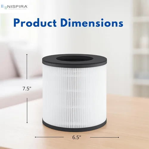 Miniatura 2 de Nispira TD-1300 CL-6070A TAP01 Filtros de repuesto True HEPA 4 en 1 compatibles con Tredy TD-1300, Tenergy Renair, Cool-Living, BEABA - Purificador