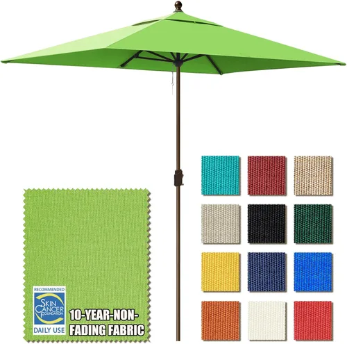 Miniatura 46 de EliteShade USA Sombrilla de Mercado de 9 Pies con Garantía de 10 Años Sin Decoloración, Sombrilla de Patio, Sombrilla de Mesa para Exteriores