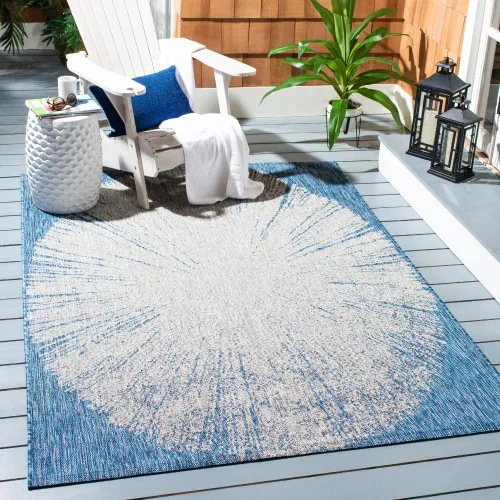 Miniatura 30 de Safavieh Courtyard Collection CY8893 - Alfombra decorativa para interiores y exteriores, no desprende pelusa, fácil de limpiar, 2 x 3 pies 7 beige