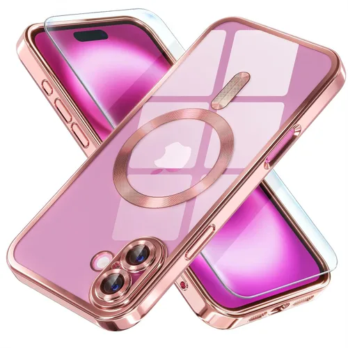 Miniatura 56 de Misea Funda magnética para iPhone 14 compatible con MagSafe [nunca amarillenta] [protección contra caídas de grado militar] protector completo