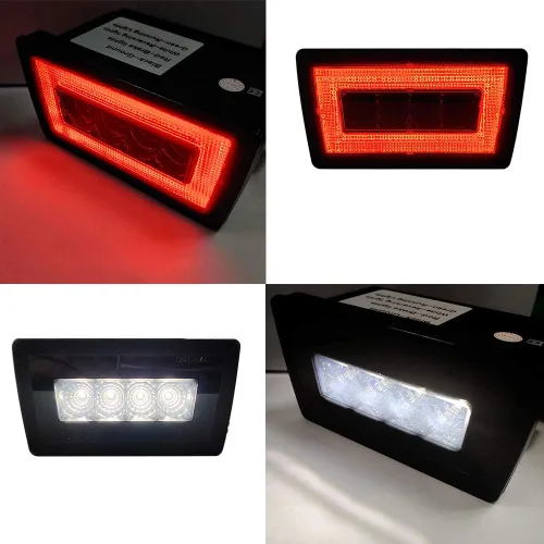 Miniatura 5 de Luz antiniebla trasera LED negra con lente ahumada para Subaru Impreza GP WRX VAG STI VAB 2013-2018 Subaru XV más brillante luz trasera de freno