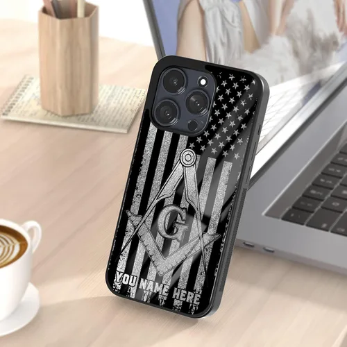 Miniatura 7 de Fundas de teléfono personalizadas con nombre de hermano, regalos masónicos para hombres para iPhone 11 12 13 14 15 16 Pro Max Plus Mini X Xs Xr