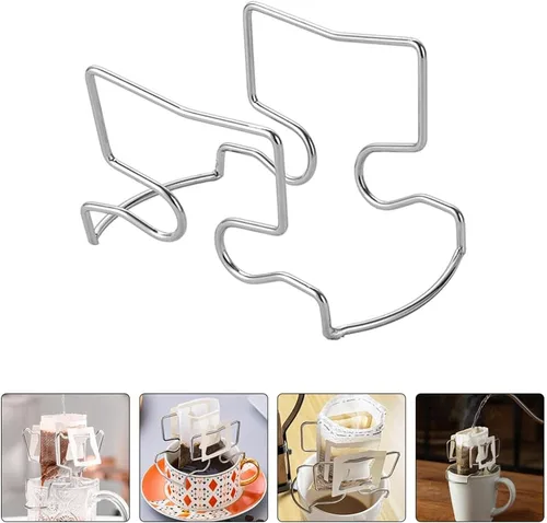 Miniatura 8 de Kichvoe Soporte de filtro de calcetín de café Soporte de filtro de goteo Soporte de filtro de café de goteo de mano