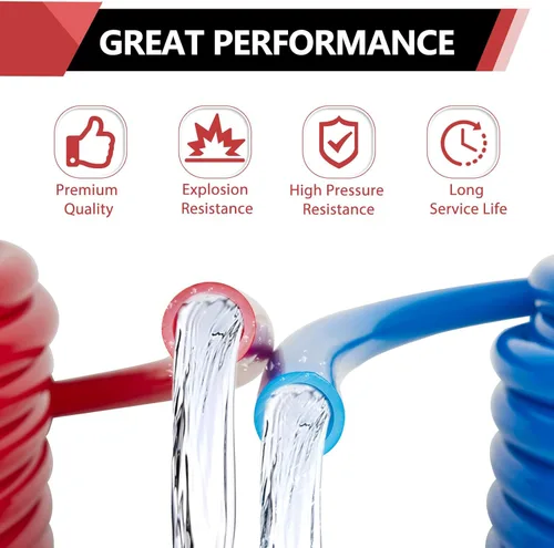 Miniatura 4 de EFIELD Tubo Pex-b de 1/2 pulgada y 2 x 50 pies, certificado NSF para agua potable, agua caliente/fría, azul y rojo de 100 pies de longitud