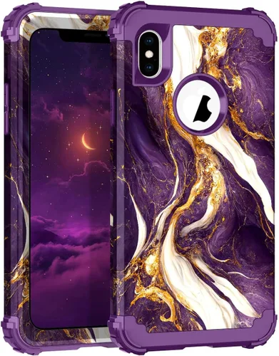 Miniatura 137 de Hocase Funda para iPhone SE 2022/2020, resistente a prueba de golpes, de plástico duro+goma de silicona, funda protectora híbrida para iPhone SE