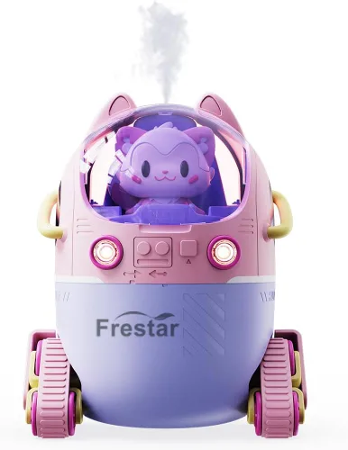 Miniatura 9 de Mini humidificador USB de 7.4 fl oz con luz nocturna LED, pequeño y lindo humidificador en adorable muñeca para niños, plantas, dormitorio, oficina