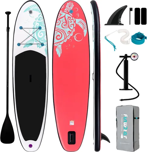 Miniatura 7 de FunWater Inflatable Stand Up Paddle Board with Premium SUP Paddleboard Accessories, Anti-Slip EVA Deck, 11'6''/11'/10'6'' Paddle Boards for Adults &