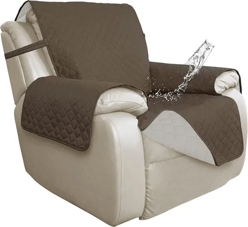 Miniatura 77 de ISSUNTEX Fundas de sofá de dos plazas con doble protección 100% impermeables para sala de estar, fundas para sofá de 2 cojines, protector de muebles