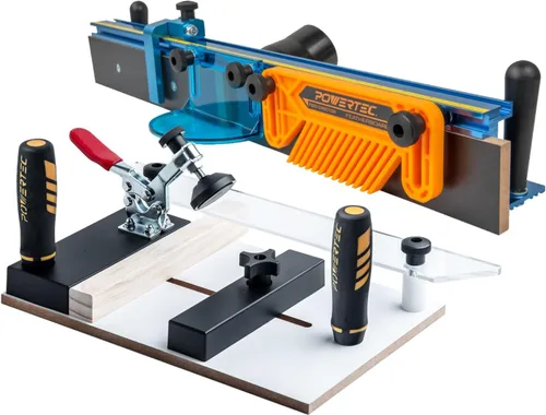 Miniatura 13 de POWERTEC Kit de valla de mesa de enrutador, sistema de lujo, 3-3/8 pulgadas de alto, 24 pulgadas de largo, mesa de enrutamiento para carpintería