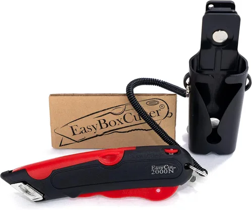 Miniatura 2 de EasyCut 2000 - Cuchillo utilitario de corte de caja retráctil seguro, rojo, 09638
