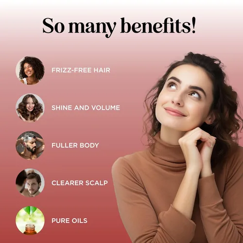Miniatura 3 de Champú de aceite de argán para cabello seco - Champú sin sulfato para cabello dañado y encrespamiento con aceite de argán para el cabello - Champú