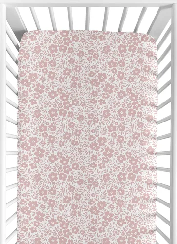 Miniatura 10 de Sweet Jojo Designs Sábanas ajustadas para cuna de bebé (rosa/azul bohemio floral) para niñas, guardería infantil, habitación de niños pequeños