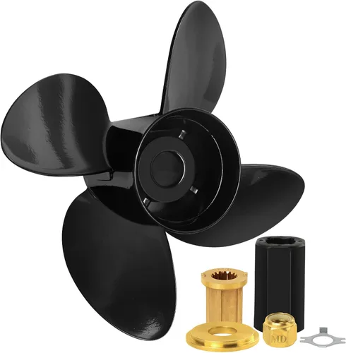 Miniatura 10 de NOVINO Hélice para barco Mercruiser Alpha One/Bravo One y motores fueraborda Mercury 135-300HP 2 y 4 tiempos, hélice de aluminio para barcos 15