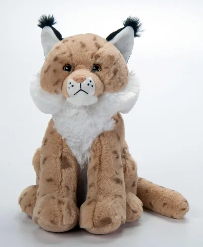 The Petting Zoo Lynx Peluche de peluche, regalos para niños, animales salvajes de la vida silvestre, juguete de peluche de gato lince de 12 pulgadas