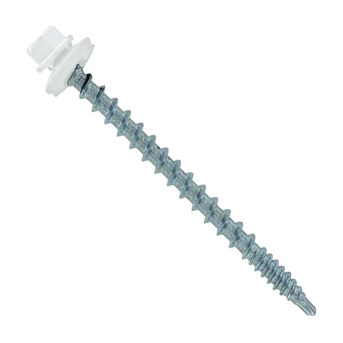 Miniatura 62 de Fasteners Plus ST Fastening Kwikseal Woodbinder Tornillos de Metal a Madera #10 X 1 Burgundy con Arandela de Goma EPDM, 250 Unidades - Diseñados