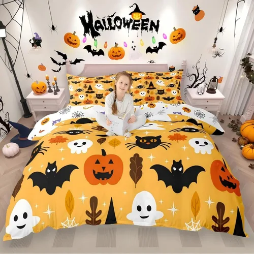 Miniatura 9 de Erosebridal Juego de ropa de cama con diseño de galaxia tamaño matrimonial, diseño de atrapasueños con temática bohemia, juego de funda de edredón
