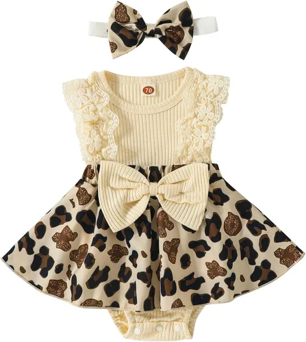 Miniatura 85 de Mubineo Ropa de verano para bebé niña, sin mangas, encaje floral, vestido de mameluco para recién nacido
