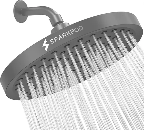 Miniatura 13 de SparkPod Cabezal de regadera – Lluvia de alta presión – Diseño de lujo de calidad premium – Instalación en 1 minuto – Reemplazo ajustable de fácil