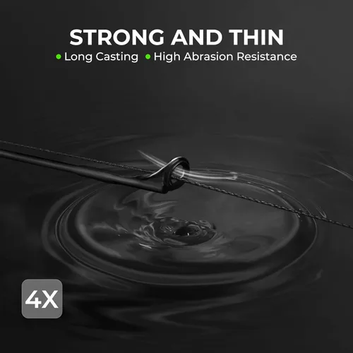 Miniatura 3 de KastKing Superpower ColorShield - Sedal de pesca trenzado, color resistente, 100% fibra UHMWPE teñida en solución, superlínea suave y fuerte