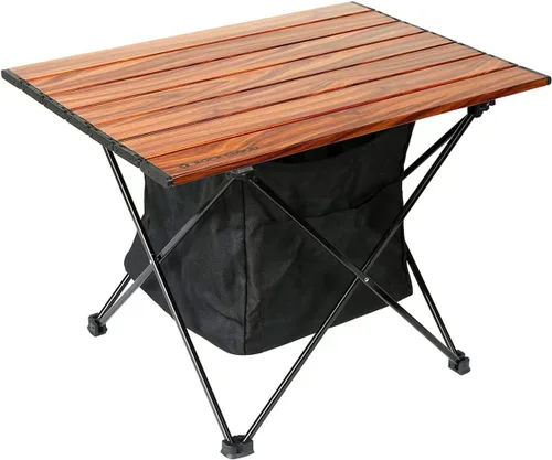 Miniatura 10 de ROCK CLOUD Mesa de campamento portátil de aluminio ultraligera, mesa de playa plegable para camping, senderismo, mochileros, picnic al aire libre