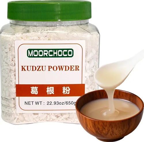 Polvo de raíz de Kudzu, medicina herbaria china pura y natural, 22.93 oz/650 gramos, almidón Kudzu - Almidón puro de Pueraria Lobata (polvo de raíz