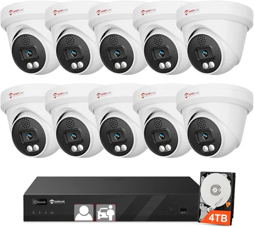 Miniatura 12 de Anpviz Sistema de cámara de seguridad PoE de 16 canales 4K con audio bidireccional, 16 cámaras de torreta IP con cable de 8 MP para exteriores