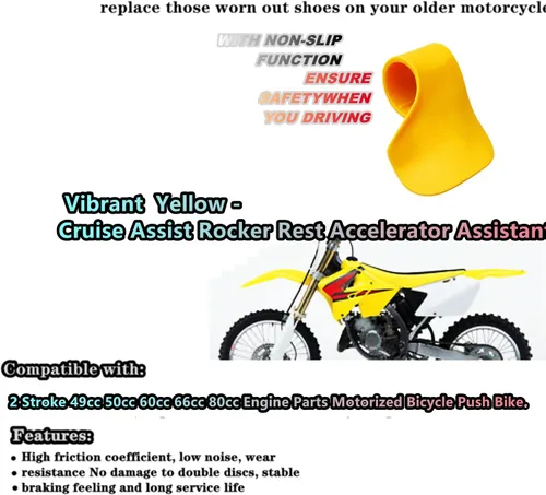 Miniatura 5 de Conjunto de acelerador e interruptor de apagado, componentes del kit de motor Qauick de 69 cc y 80 cc para bicicletas