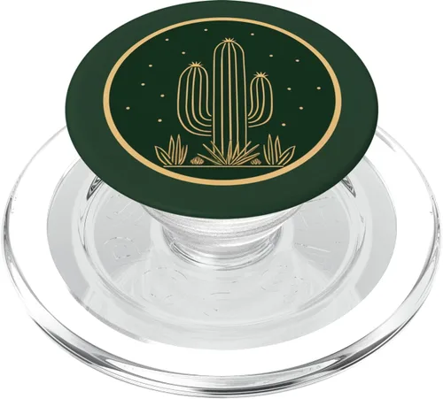 Miniatura 7 de Desert Cactus Cactus Aloe Minimalista Diseño Estético Moderno PopSockets Estándar PopGrip
