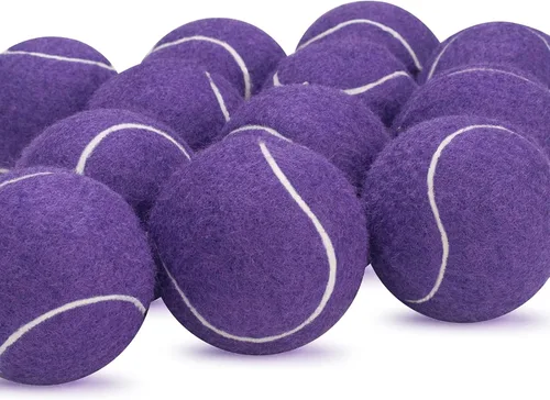 Miniatura 6 de SUNEZLGO Paquete de 12 pelotas de tenis, pelotas de tenis de entrenamiento de presión avanzadas, pelotas de tenis para perros, tenis grueso
