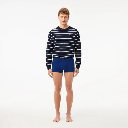 Miniatura 8 de Lacoste Traje de baño de algodón elástico tricolor para hombre, paquete de 3