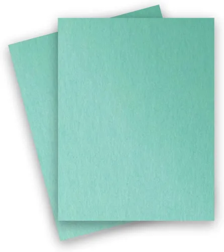 Miniatura 3 de Stardream Metallic - Papel de cartulina de 8.5 x 11 pulgadas - ACUAMARINA - Cubierta de 105 libras (284 gsm) - Paquete de 25