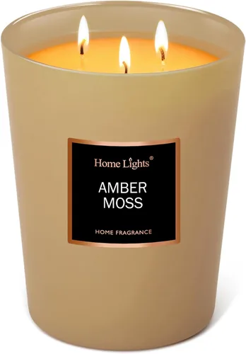 Miniatura 13 de HomeLights - Velas perfumadas, tarro grande de aromaterapia, cera de soja natural, regalo de 130 horas de combustión, galleta casera