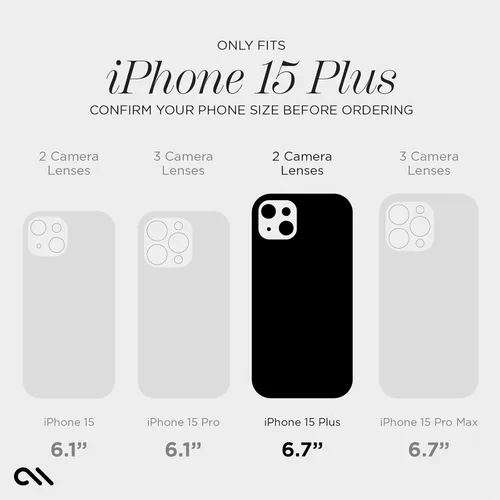 Miniatura 2 de Case-Mate Funda para iPhone 15 Plus - Flores con Gemas [Protección contra caídas de 12 pies] [Compatible con MagSafe] Cubierta magnética