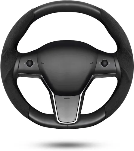 Miniatura 12 de Shademax Funda para Volante de Tesla Modelo Y/3 2017-2025 2026 (Compatible con Modelo Y Juniper 2026/ Modelo 3 Highland) Funda Protectora de Volante